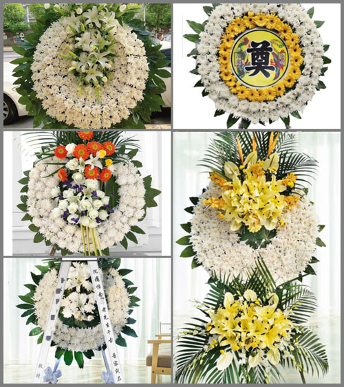 山东青岛黄岛区琅琊镇中桃园村花圈速递